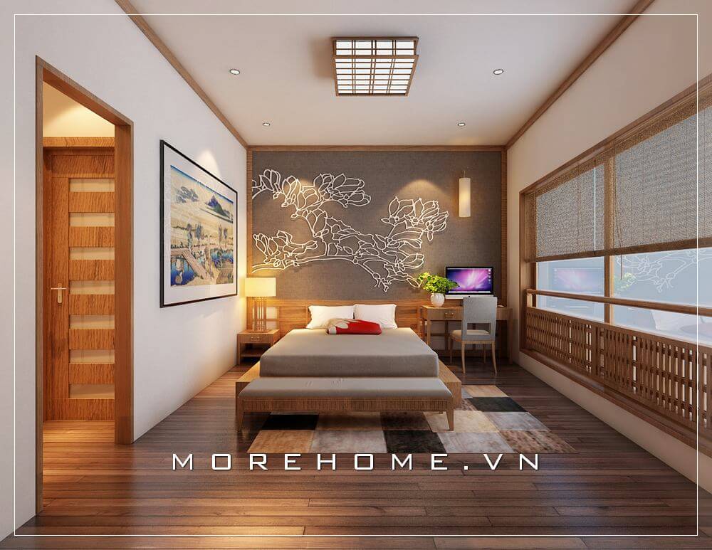 Thiết kế nội thất phòng ngủ kiểu Nhật đầy ấn tượng và độc đáo